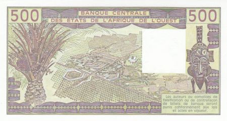 Sénégal 500 Francs zébus 1989 - Sénégal - Série O.21