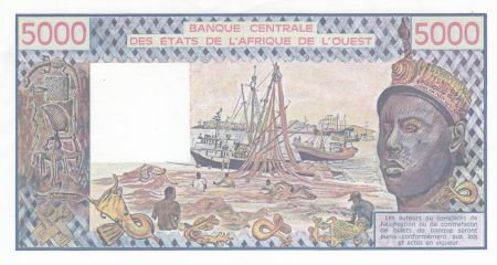Sénégal 5000 Francs femme 1989 - Sénégal - Série W.010