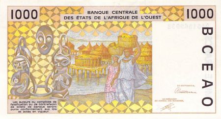 Sénégal BANQUE DES ETATS DE L\'AFRIQUE DE L\'OUEST  SENEGAL - 1000 FRANCS 1990