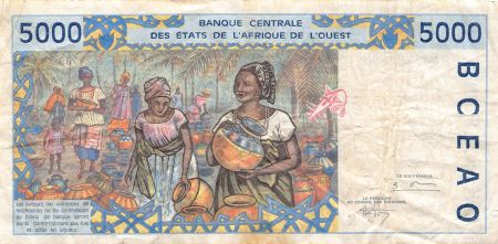 Sénégal BANQUE DES ETATS DE L\'AFRIQUE DE L\'OUEST  SENEGAL - 5000 FRANCS 1994 - TB