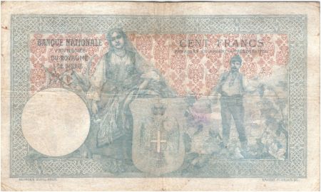 Serbie 100 Dinara Femme assise - Paysans - 05-01-1905 Série M.345