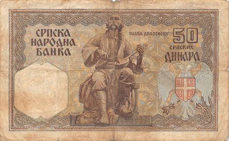 Serbie SERBIE - 50 DINARA 1941