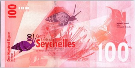 Seychelles 100 Rupees, Gobe Mouche de Paradis - 2016