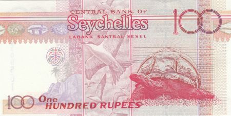 Seychelles 100 Rupees Orchidées - Tortue 1998 - Neuf - P.39