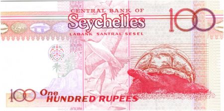 Seychelles 100 Rupees Orchidées - Tortue 2001