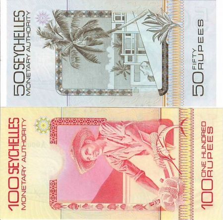 Seychelles 150 Rupees - Paire de n°identique - 1979