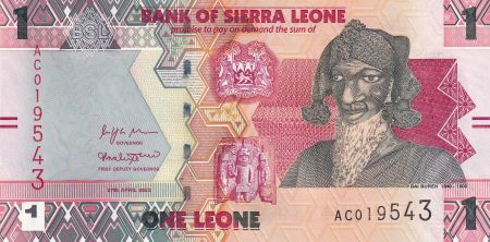 Sierra Leone 1 Leone - Bai Bureh - Parabole - 2022 - P.NEW