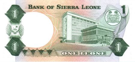 Sierra Leone 1 Leone 1984 - S. Stevens - Banque Centrale - Armoiries
