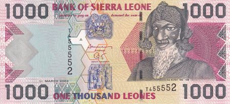 Sierra Leone 1000 Leones - Bai Bureh - Parabole - 2003 - P.24b
