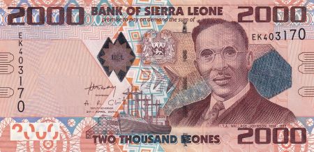 Sierra Leone 2000 Leones - I.T.A. Wallace Johnson - 2010 - P.31a