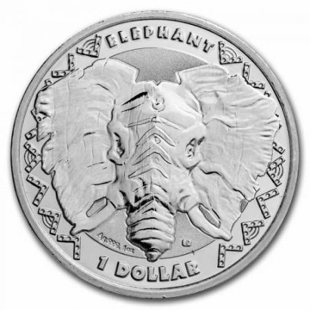 Sierra Leone Elephant (Big Five) - 1 ONCE ARGENT 2023 - 1 Dollar