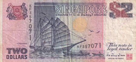 Singapour 2 Dollars - Tongkank - Procession de Chingay - ND (1997)- P.37
