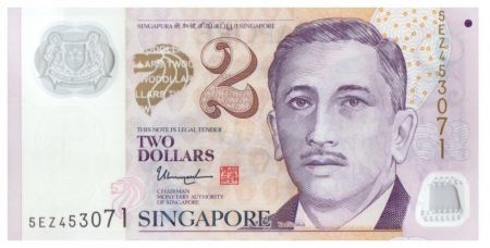Singapour 2 Dollars E.Y. bin Ishak - Education (losange)