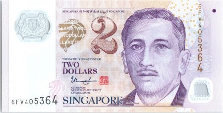 Singapour 2 Dollars E.Y. bin Ishak - Education 2018 Polymer - Neuf