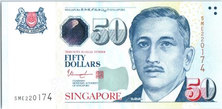 Singapour 50 Dollars E.Y. bin Ishak - Arts - 2018 - Neuf