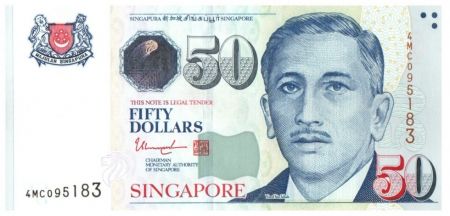 Singapour 50 Dollars E.Y. bin Ishak - Arts (losange) - 2008