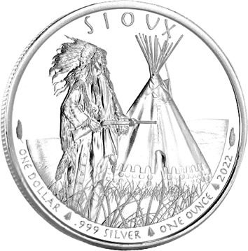 Sioux - 1 once argent 2022