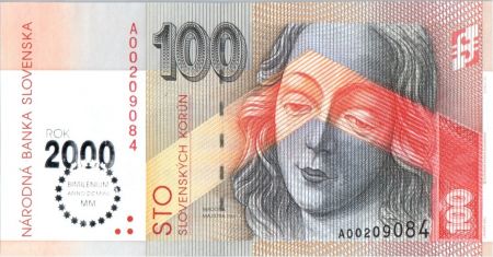 Slovaquie 100 Korun Madona Majstra Pavla - 2000