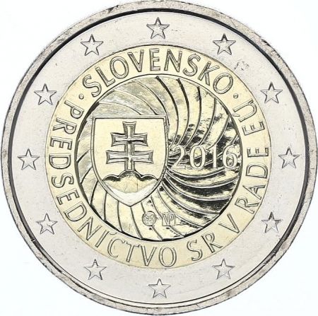 Slovaquie 2 Euro Présidence Slovaque de l\'Europe - 2016