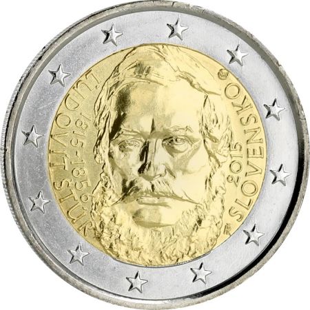 Slovaquie 2 Euros Commémo. BU Coincard SLOVAQUIE 2015 - Ludovit Stur