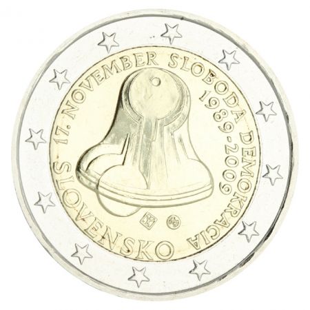 Slovaquie 2 Euros Commémo. SLOVAQUIE 2009 - Révolution de velours