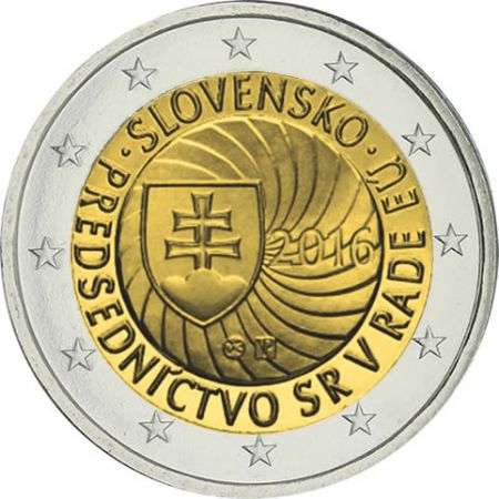Slovaquie 2 Euros Commémo. SLOVAQUIE 2016 - Présidence slovaque de l\'U.E