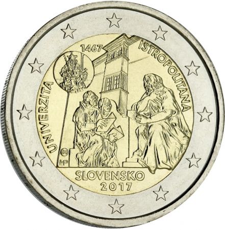 Slovaquie 2 Euros Commémo. SLOVAQUIE 2017 - Istropolitana