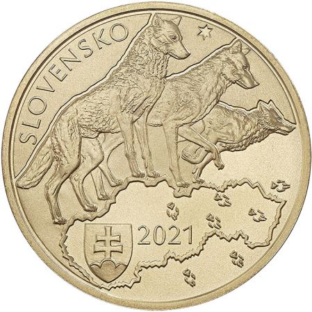 Slovaquie 5 Euros SLOVAQUIE 2021 - Le Loup