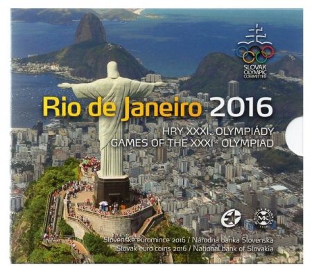 Slovaquie Coffret BU Euro 2016 - J.O Rio de Janeiro