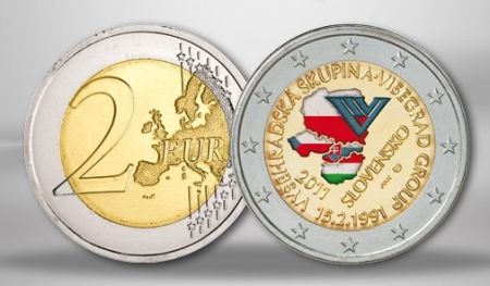 Slovaquie Slovaquie 2 Euros Visegrad (coloré)