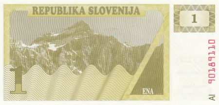 Slovénie 1 Tolar 1990 - Montagne