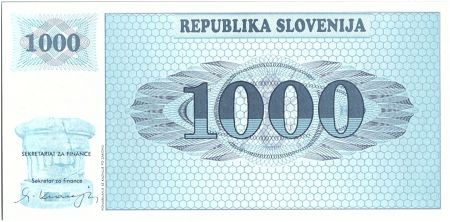 Slovénie 1000 Tolarjev, Montagne - 1991 - P.9 a - Neuf AJ