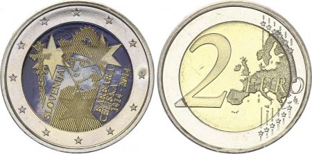 Slovénie 2 Euros - Barbara Celiska - Colorisée - 2014