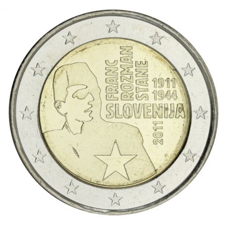 Slovénie 2 Euros Commémo. SLOVENIE 2011 - Franc Rozman