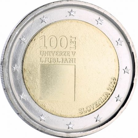Slovénie 2 Euros Commémo. SLOVENIE 2019 - 100 ans de l\'université de Ljubljana