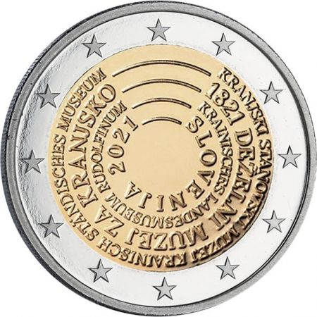 Slovénie 2 Euros Commémo. SLOVENIE 2021 - 200 ans de la Fondation du 1er Musée de Slovénie