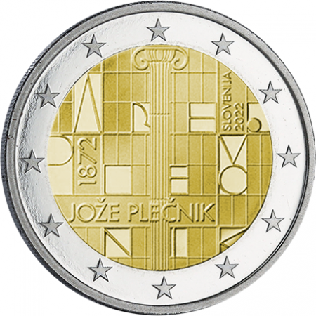 Slovénie 2 Euros Commémo. SLOVENIE 2022 - 150 ans de Jože Plenik