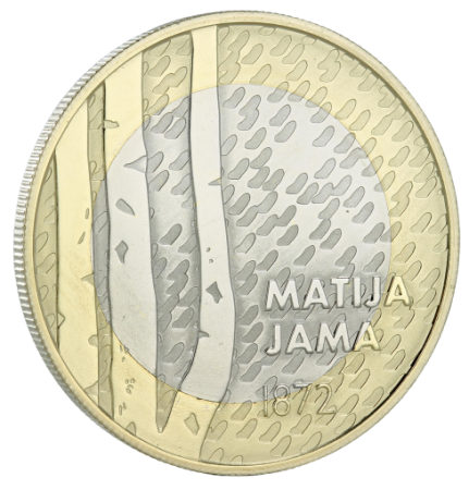 Slovénie 3 Euros Commémo. BE SLOVENIE 2022 - 150 ans de Matija Jama - RARE