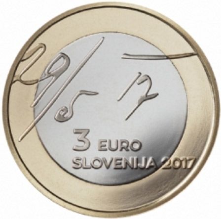 Slovénie 3 Euros Commémo. SLOVENIE 2017 - Déclaration de Mai