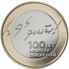 Slovénie 3 Euros Commémo. SLOVENIE 2017 - Déclaration de Mai