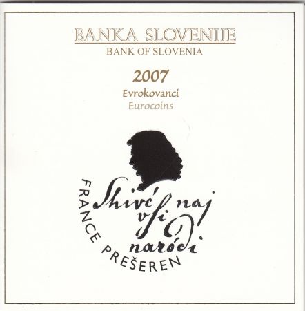 Slovénie Coffret BU Slovénie 2007 - 8 monnaies en euro