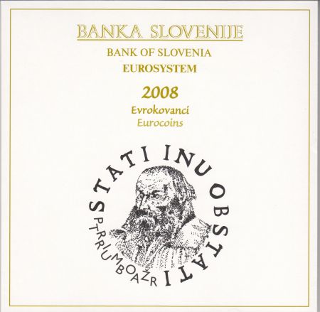 Slovénie Coffret BU Slovénie 2008 - 9 monnaies en euro