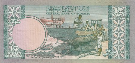 Somalie 10 Shillings 1978 - Phare, Bateaux