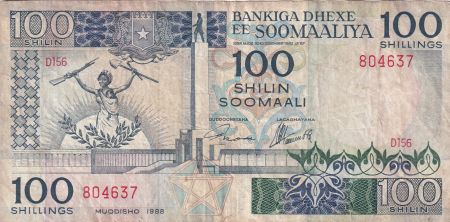 Somalie 100 Shillings - Femme - Usine - 1988 - P.35c