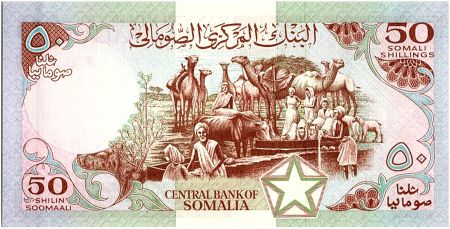 Somalie 50 Shillings - Ville de Walled - Animaux -1983