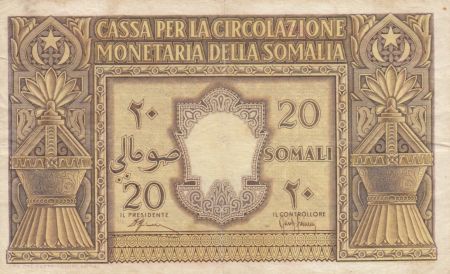 Somalie Italienne 20 Somali - 1950 Série A 001 - P.14 - TB+
