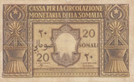 Somalie Italienne 20 Somali - 1950 Série A 004 - P.14 - TB
