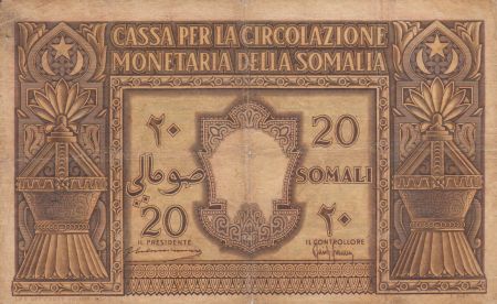 Somalie Italienne 20 Somali - 1950 Série A 013 - P.14 - TB