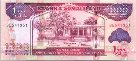 Somaliland 1000 Shillings Immeuble - Dock - moutons - 2011