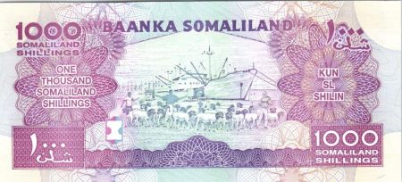 Somaliland 1000 Shillings Immeuble - Dock - moutons - 2011